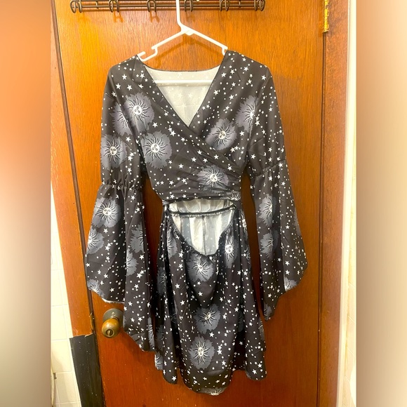 | Black tie front celestial dress | (Brand new/Never worn) - Picture 1 of 8